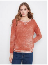 Load image into Gallery viewer, Charlie B Cotton Crew Neck Sweater - Ginger