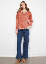 Load image into Gallery viewer, Charlie B Cotton Crew Neck Sweater - Ginger