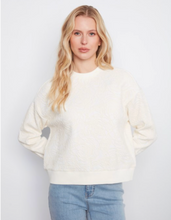 Load image into Gallery viewer, Charlie B Floral Crew Neck Sweatshirt- Creme