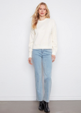 Load image into Gallery viewer, Charlie B Floral Crew Neck Sweatshirt- Creme