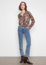 Load image into Gallery viewer, Charlie B Printed Shirt With Twisted Front - Azalee