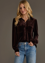 Load image into Gallery viewer, Velvet Button Up