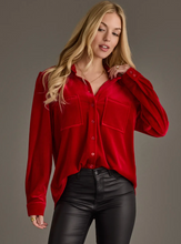 Load image into Gallery viewer, Velvet Button Up