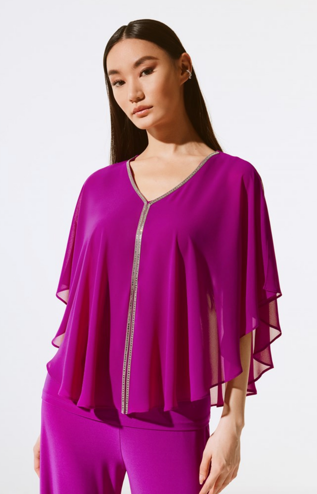 Joseph Ribkoff Chiffon Poncho Top