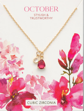 Load image into Gallery viewer, Birthstone Necklace