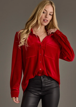 Load image into Gallery viewer, Velvet Button Up