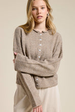 Load image into Gallery viewer, Essential Button Down Cardigan Top: Oatmeal / S