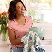 Load image into Gallery viewer, Blue Coneflower Microfiber Towel