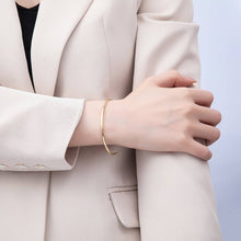Load image into Gallery viewer, 16K Gold Filled 2.5mm Minimalist Tube Half Cuff Bracelet Finding for Bangle Supply| WA-04459