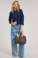 Load image into Gallery viewer, Essential Button Down Cardigan Top: Chocolate / M