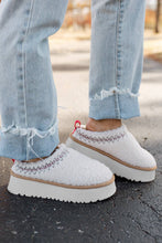 Load image into Gallery viewer, Isabella Suede Contrast Slippers : White / 41