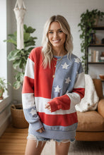 Load image into Gallery viewer, AMERICANA FLAG SWEATSHIRT- M