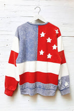 Load image into Gallery viewer, AMERICANA FLAG SWEATSHIRT-S
