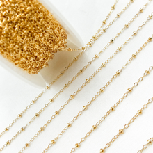 Load image into Gallery viewer, 1200GF. 14k Gold Filled Satellite Chain: 1 Ft. / 1.1mm-2mm / Satellite