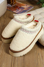Load image into Gallery viewer, Isabella Suede Contrast Slippers : White / 41
