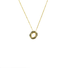 Load image into Gallery viewer, Initial Balloon Bubble Gold Necklace: V / GOLD SMOOTH