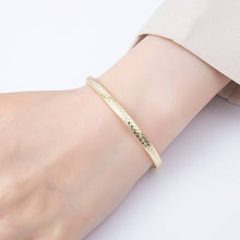 Load image into Gallery viewer, 16K Gold Filled Geometric Lined Dotted Half Cuff Bracelet Finding for Bangle Supply | WA-04448
