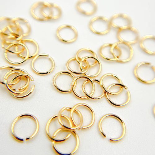 22GAGFOPENJR. 22 Gauge Open Gold Filled Jump Ring: 5mm / 50 Pcs. / Open