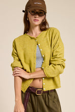 Load image into Gallery viewer, Essential Button Down Cardigan Top: Dijon / L
