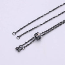 Load image into Gallery viewer, 14k Gold Filled Adjustable Bracelet Half finished Chain Bracelet rubber stopper Silver Rolo Chain Wholesale 1pc K-843 K-844: 1 / Gold