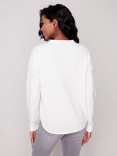 Load image into Gallery viewer, Charlie B. Ivory Sweater with Scarf