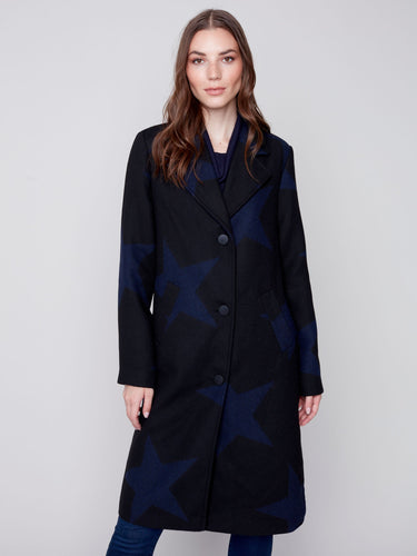 Charlie B. Coat with Tonal Stars