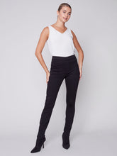 Load image into Gallery viewer, Charlie B. Black Wax Twill Pull on Pant