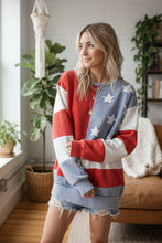 Load image into Gallery viewer, AMERICANA FLAG SWEATSHIRT- M