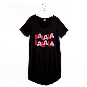Hello Mello Holiday Sleep Shirts Open Stock: Pink / L/XL