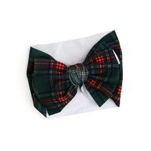 Load image into Gallery viewer, Kane Tartan Headwrap Hair Accessories Baby Christmas: Headwrap