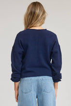 Load image into Gallery viewer, Essential Button Down Cardigan Top: Chocolate / L