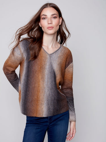 Charlie B.  Ombre Rust Sweater