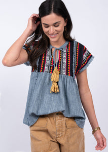 Ivy Jane Chambray Doll Top