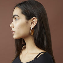 Load image into Gallery viewer, Brown Swirl Earrings