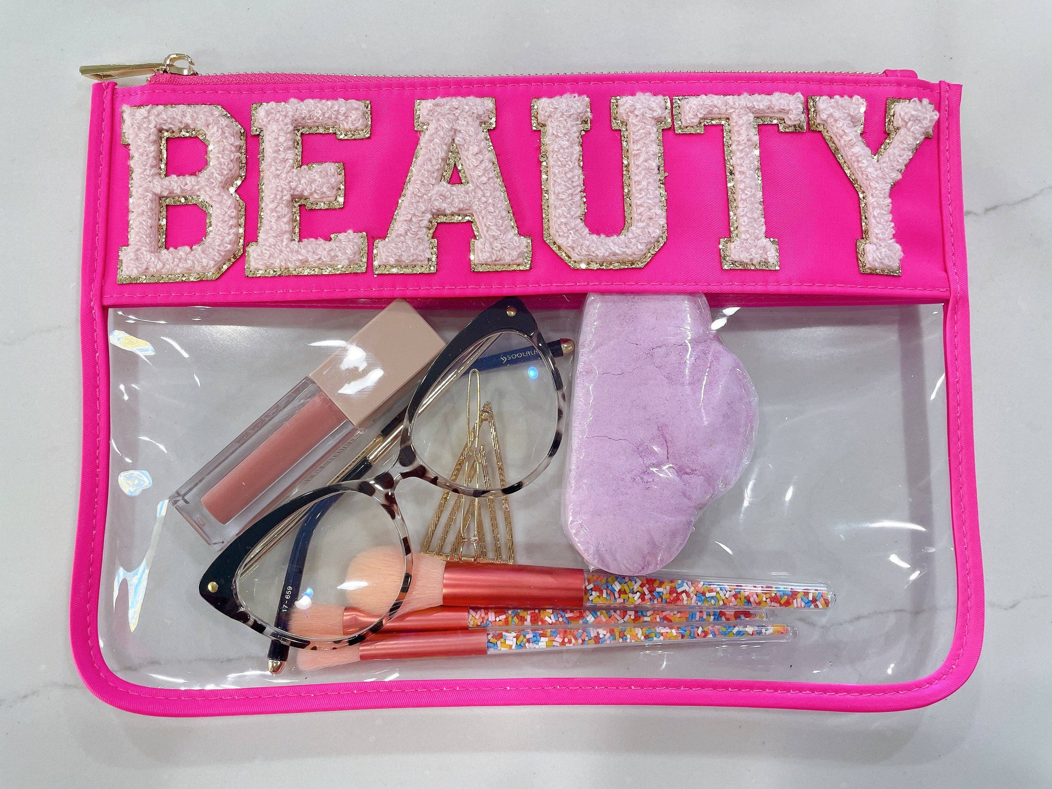 BEAUTY Clear Luxury Nylon Pouch