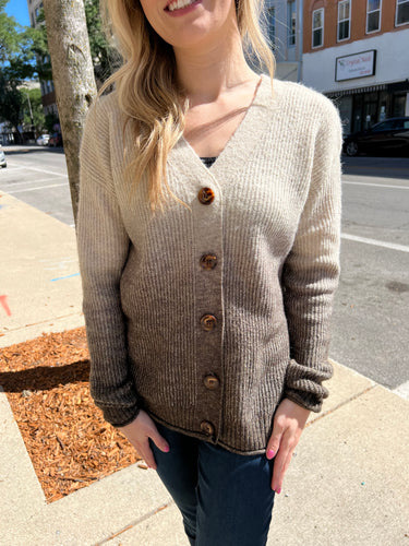 Charlie B. Ombre Ottoman Cotton Sweater - Pine