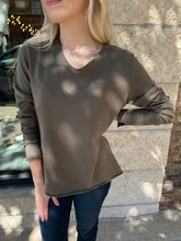 Load image into Gallery viewer, Charlie B. V-Neck Basic Sweater - Pine