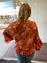 Load image into Gallery viewer, Ivy Jane Coral Ruffle Top