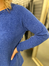 Load image into Gallery viewer, Blue Chenille Sweater