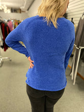 Load image into Gallery viewer, Blue Chenille Sweater