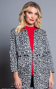 Leopard Grommet Jacket