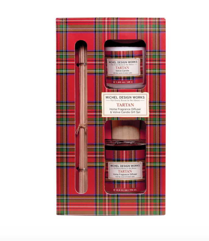 Tartan Home Fragrance Diffuser & Votive