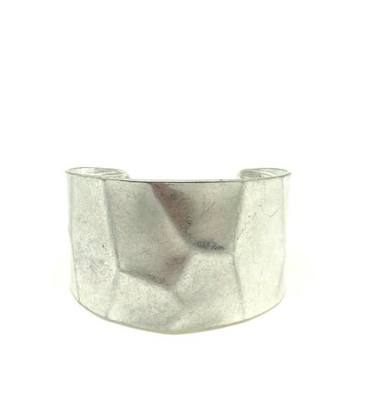 Silver Hammered Cuff