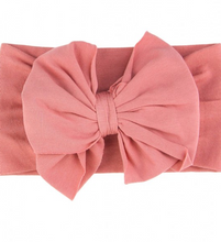 Load image into Gallery viewer, Dusty Rose Big Bow Headband