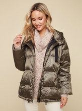Load image into Gallery viewer, Iridescent Puffer Jacket