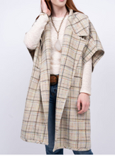 Load image into Gallery viewer, Ivy Jane Plaid Cape Jacket