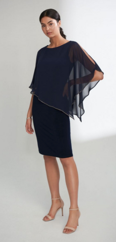 Joseph Ribkoff Chiffon Overlay Dress