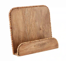 Load image into Gallery viewer, Mudpie Beaded Wood Cookbook
