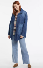 Load image into Gallery viewer, Tribal Quilted Chambray Shacket