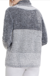 Tribal Grey Turtleneck Sweater